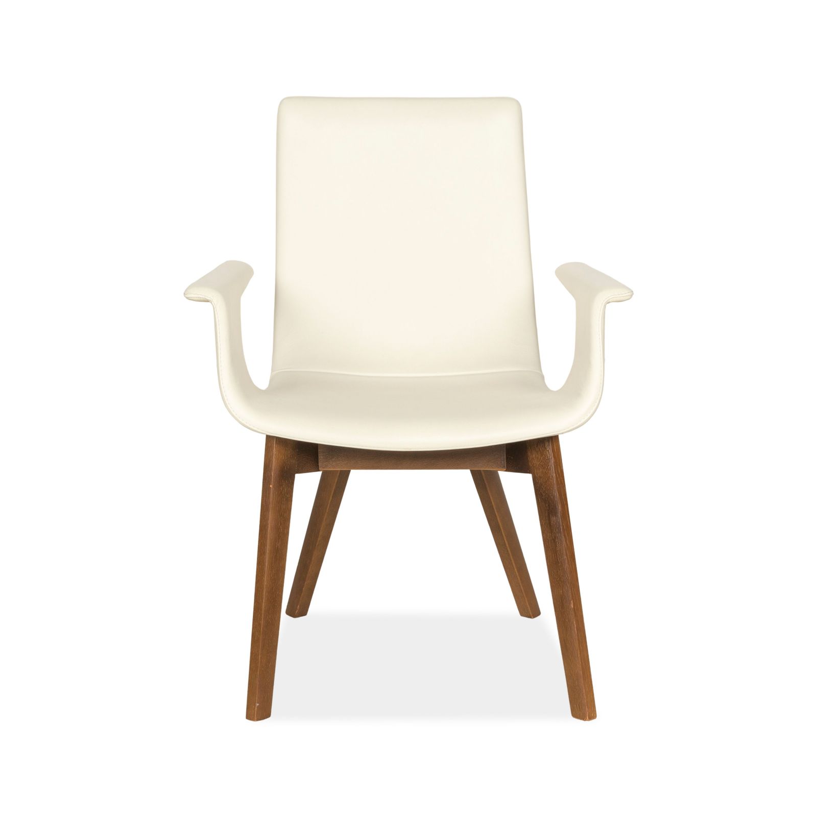 photo for sale Set Of 4 Hülsta D27 Leather Chairs Cream