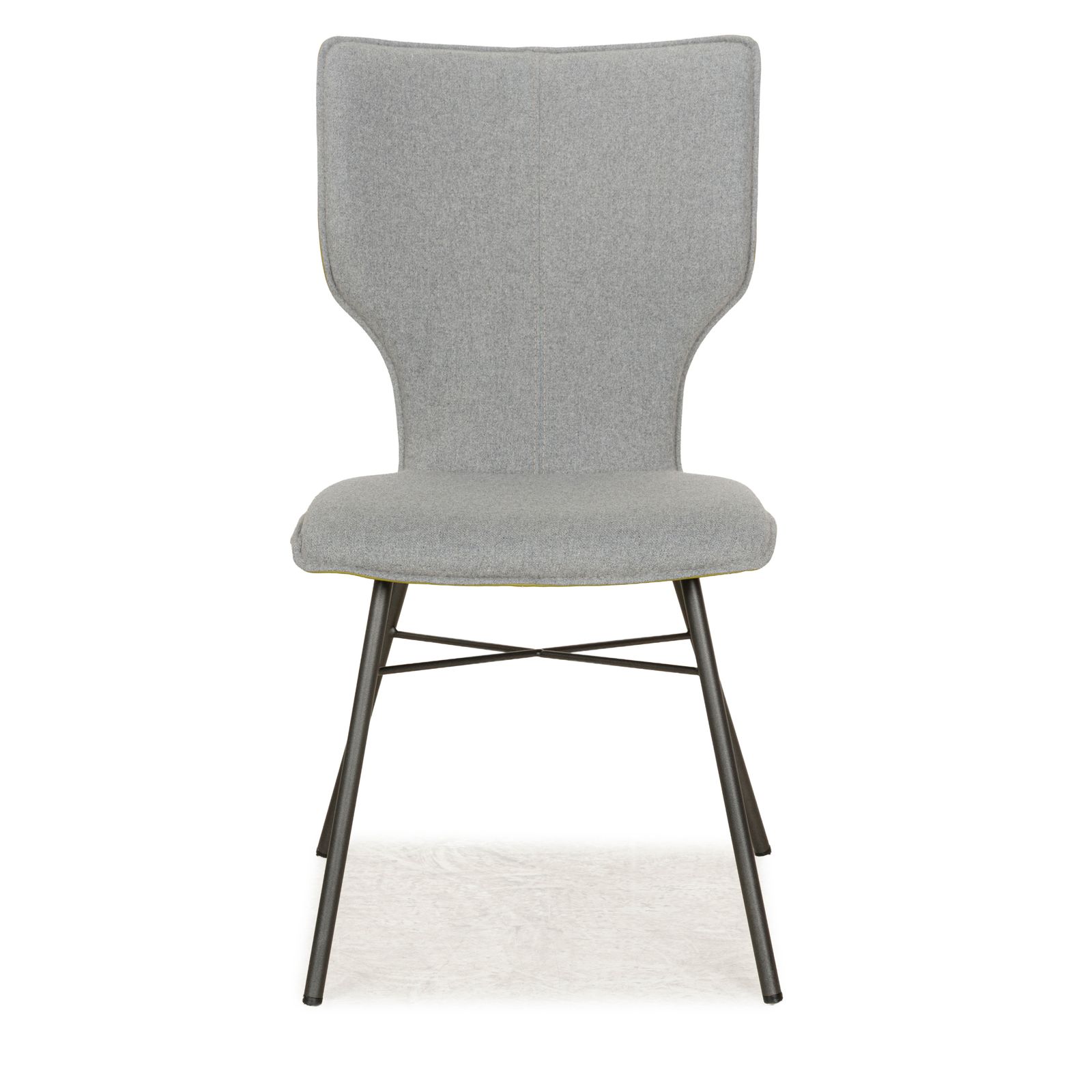 Meubels 6 Delige Set Bert Plantagie Joni Four Plus Eetkamerstoelen – Stof Grijs Groen photo