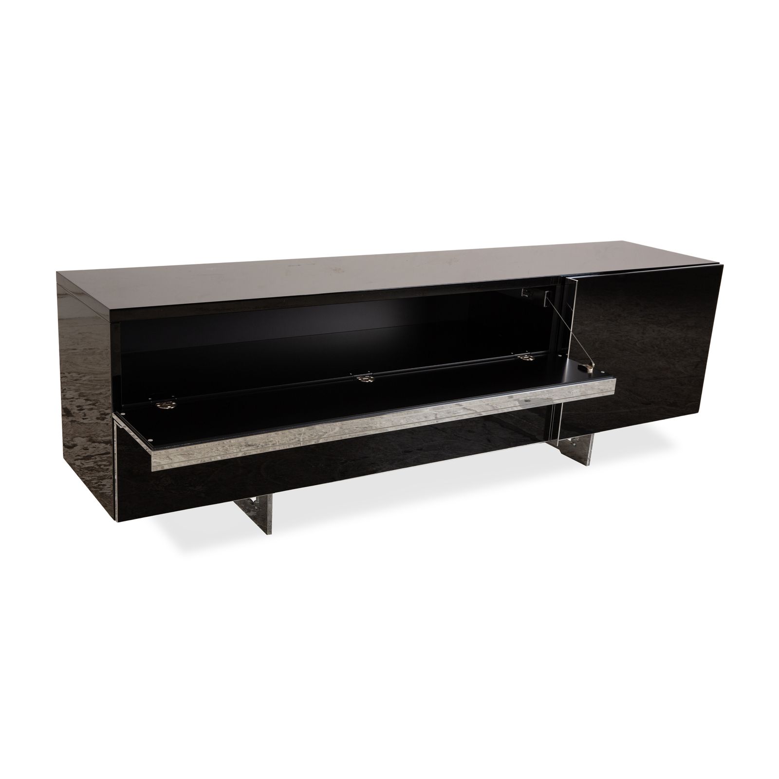 Buffet Piure Nex en bois noir photo for sale