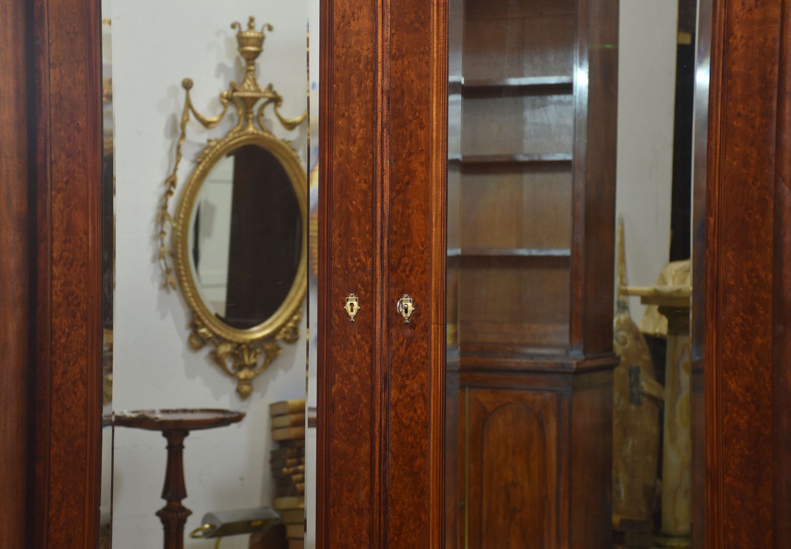 Empire Style Mahogany Two Door Wardrobe photo for sale