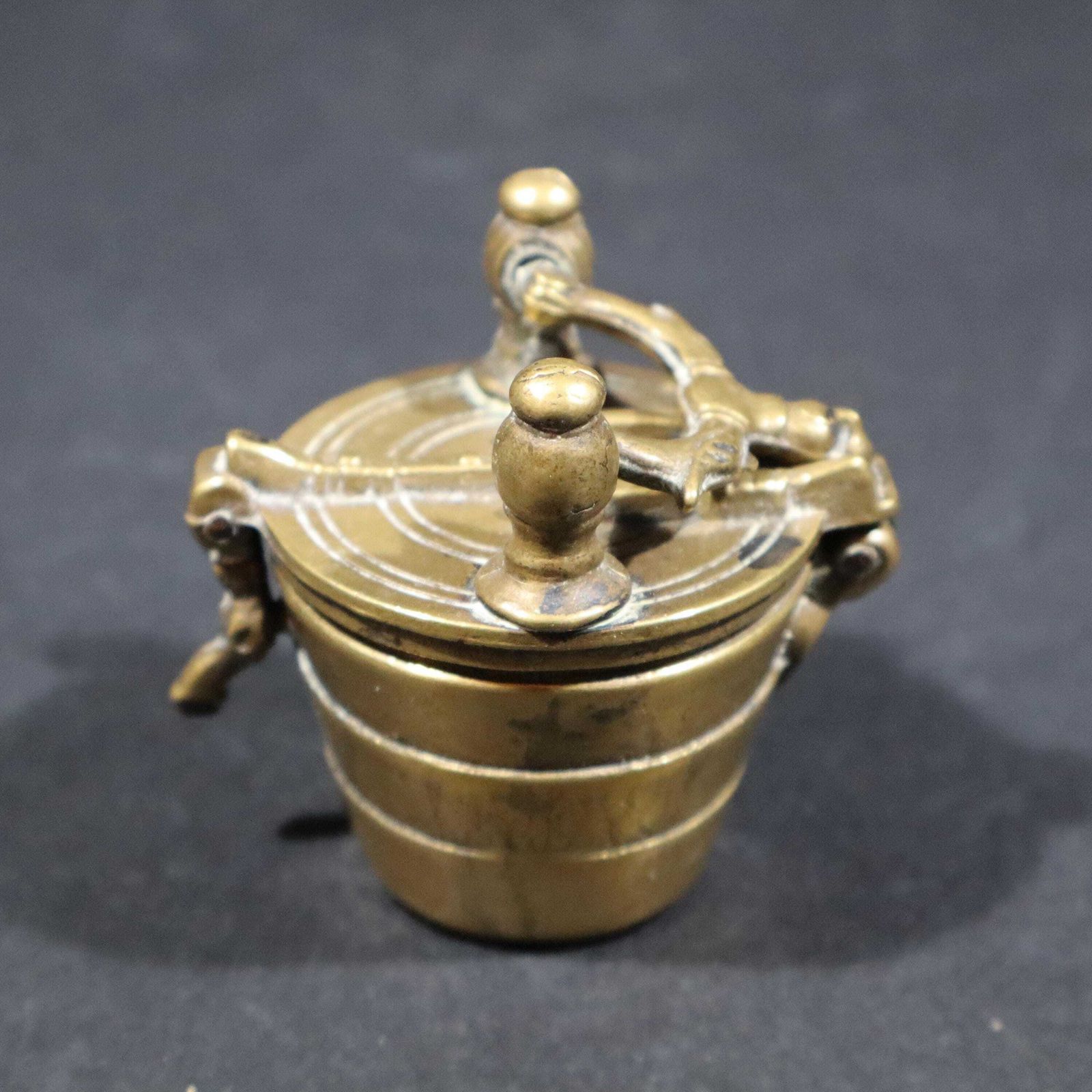 French Antique Brass Nesting Weights Nested Troy Weights Pile Of Charlemagne photo 280.0