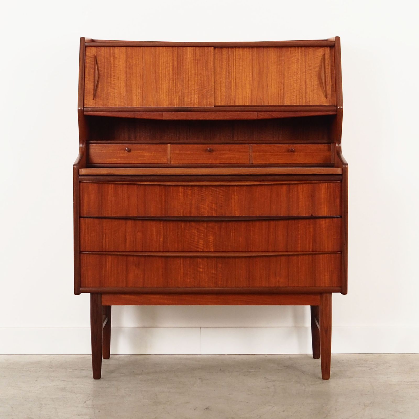 Teak Secretary, Danish Design, 1970s, Production: Denmark photo furniture