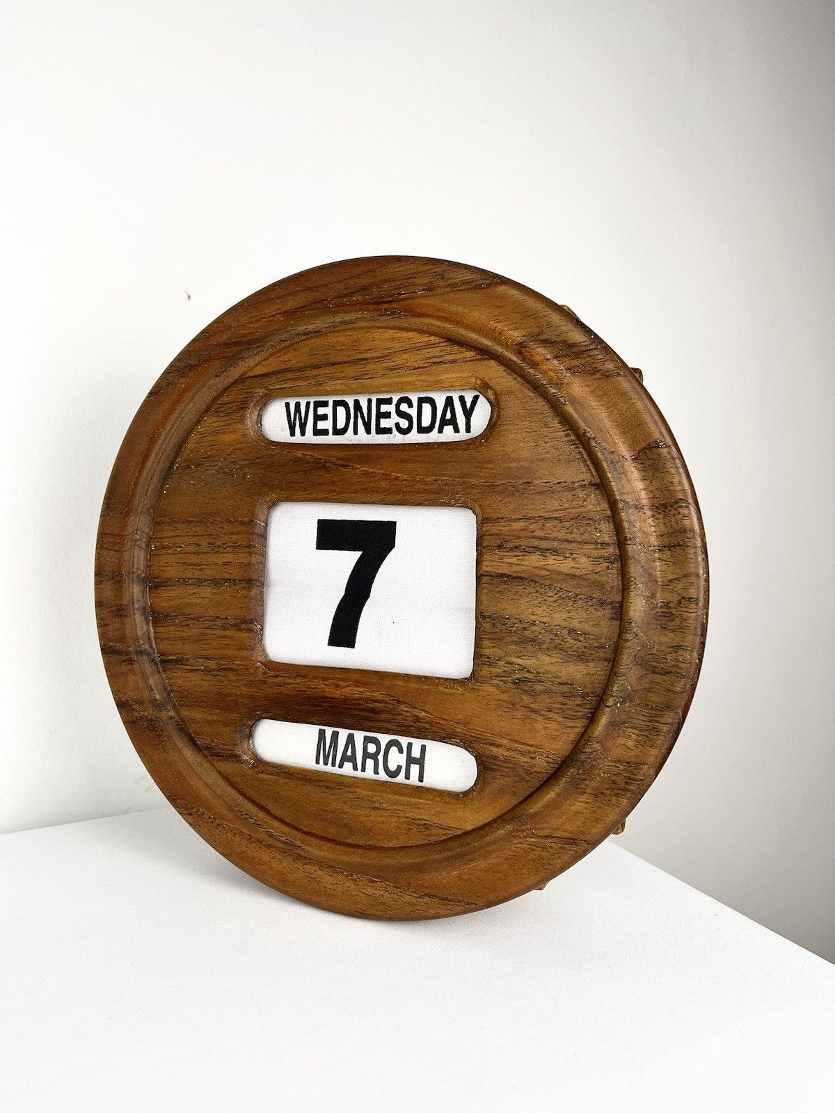 249.0 Beautiful Mid Century Perpetual Calendar, British 1960s photo