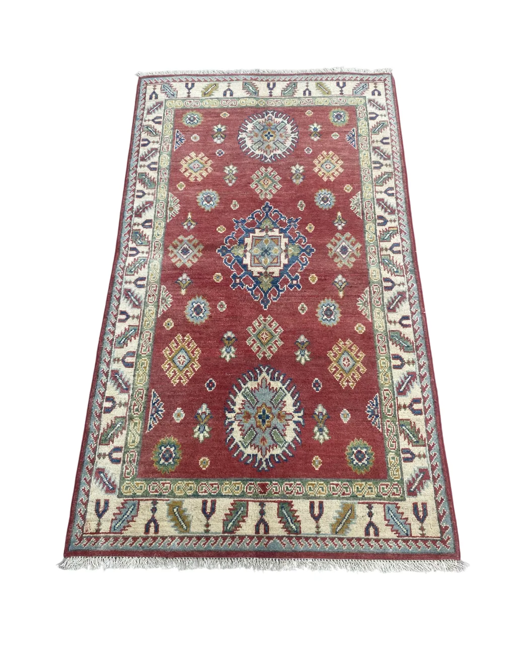 Red Oriental Kazak 3x5 Area Living Room Bedroom Rug