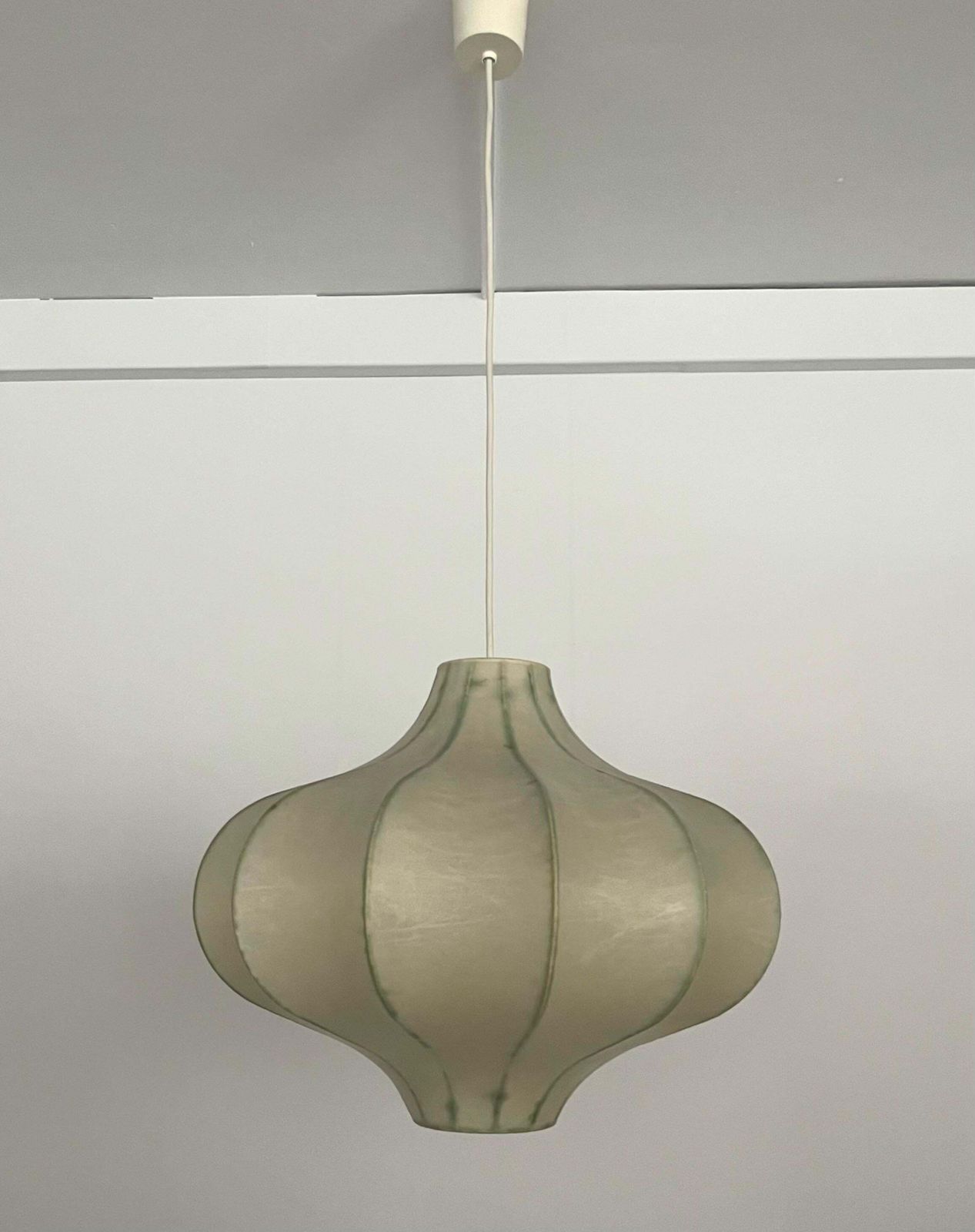 Mid Century German "Cocoon" Chandelier By Goldkant Leuchten, 1970s photo furniture