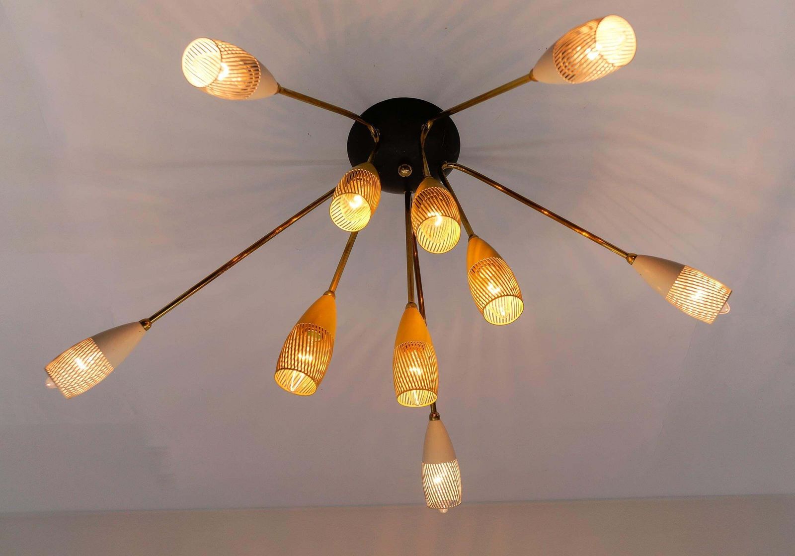 photo furniture Sputnik Wall Or Ceiling Lamp In The Manner Of Arteluce, Italy, 1950s