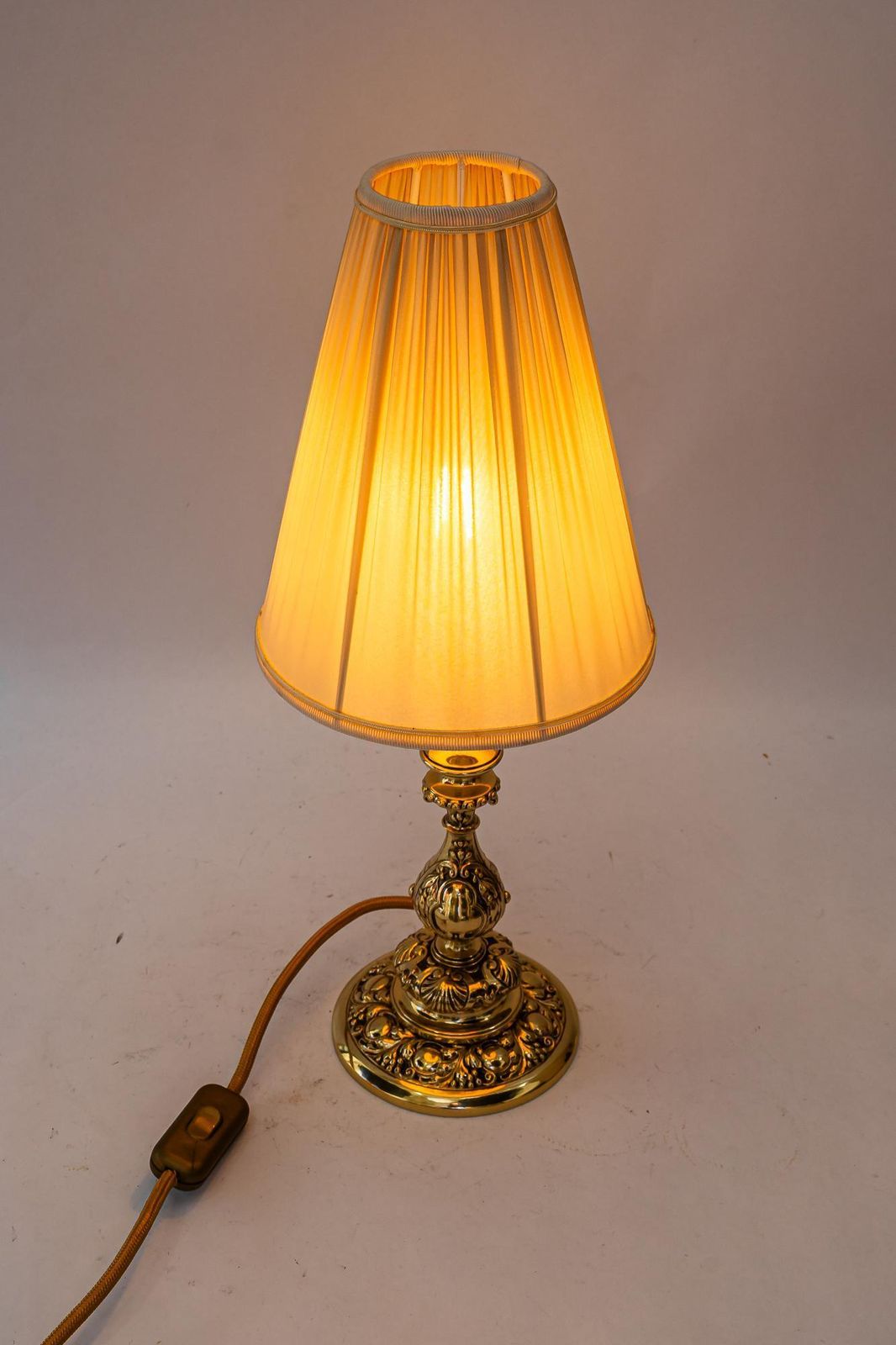 photo for sale Historistic Table Lamp With Original Cut Glass Shade Vienna Around 1890s
