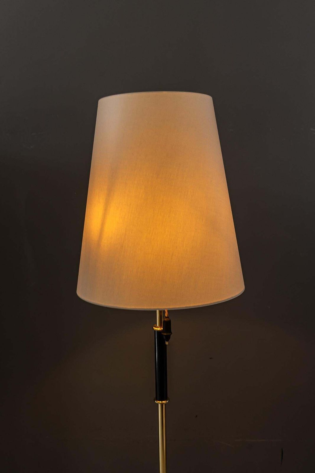 Rupert Nikoll Floor Lamp With Fabric Shade Vienna Around 1950s photo vintage