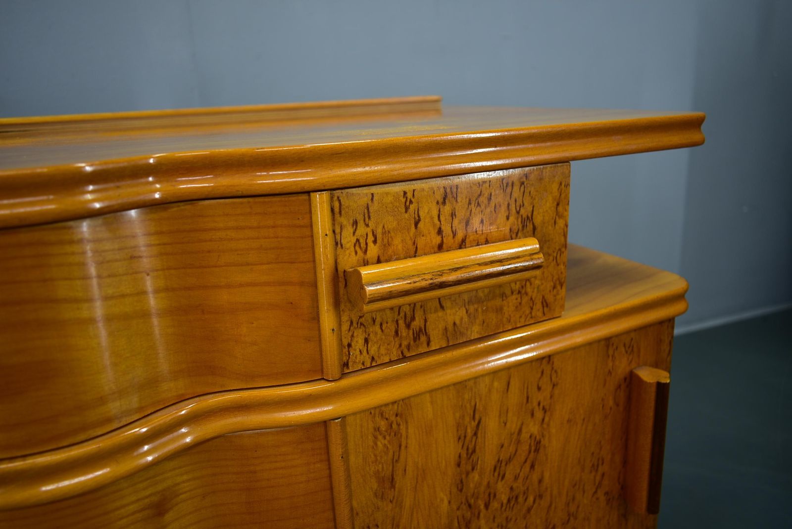 photo furniture 1939s Pair Of Art Deco Bedside Tables, Czechoslovakia