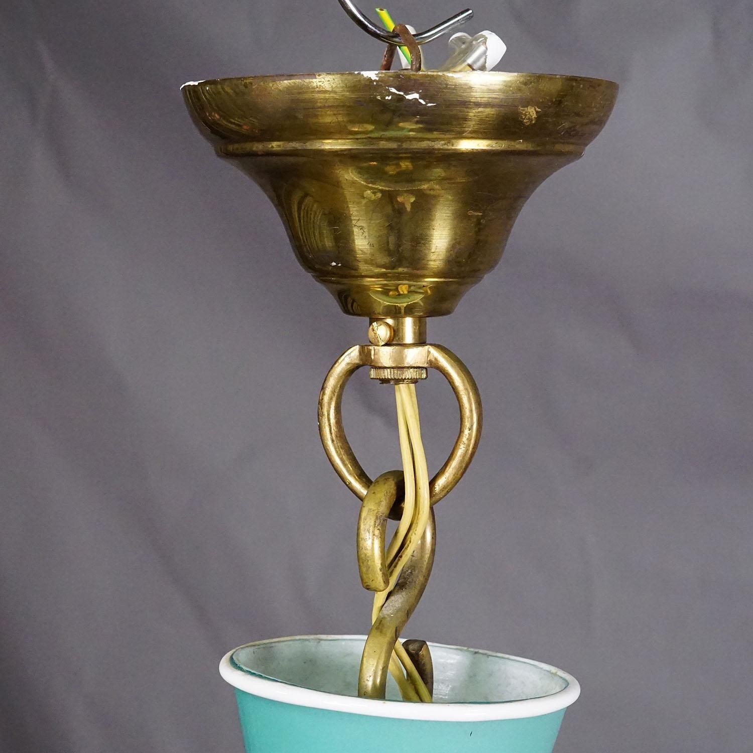 photo for sale Murano Art Glass Chandelier By Gio Ponti For Venini 1940s