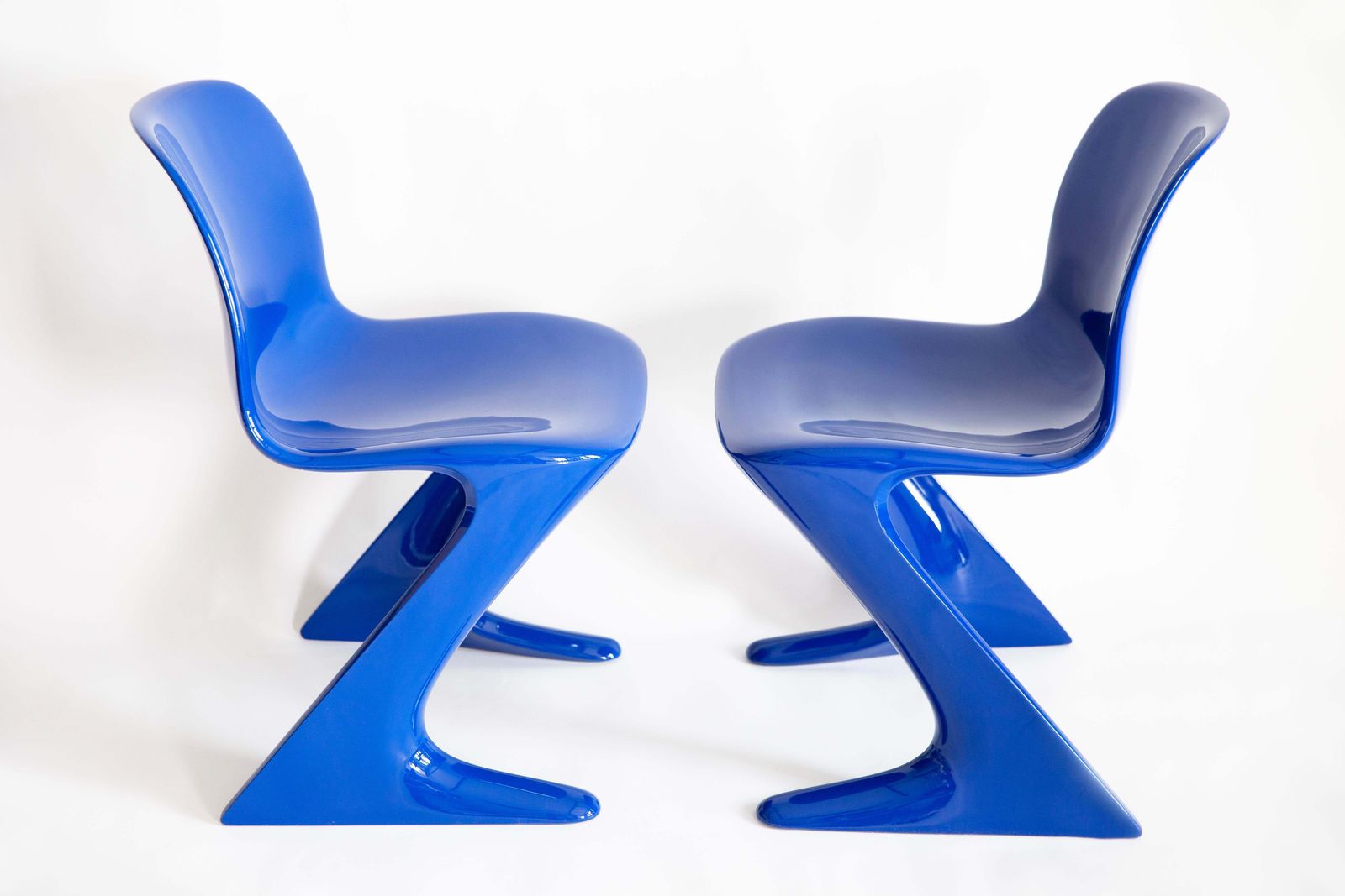Set Of Two Mid Century Kangaroo Chairs And Table, Ernst Moeckl, Germany, 1968 photo buy