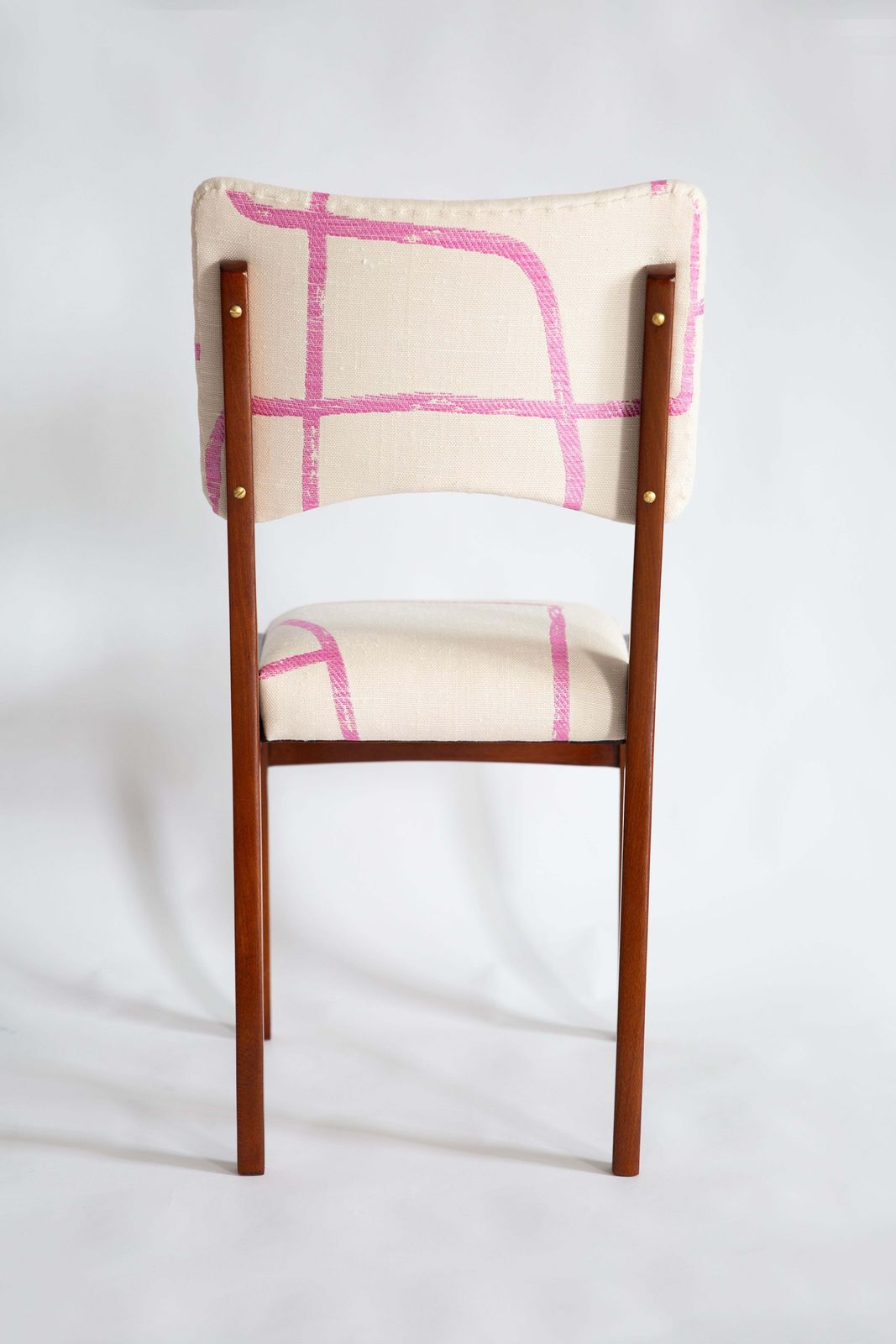 Mid Century Chair, Promenade Kafkaïenne Jacquard, Rajmund Halas, Poland, 1960s photo vinterior