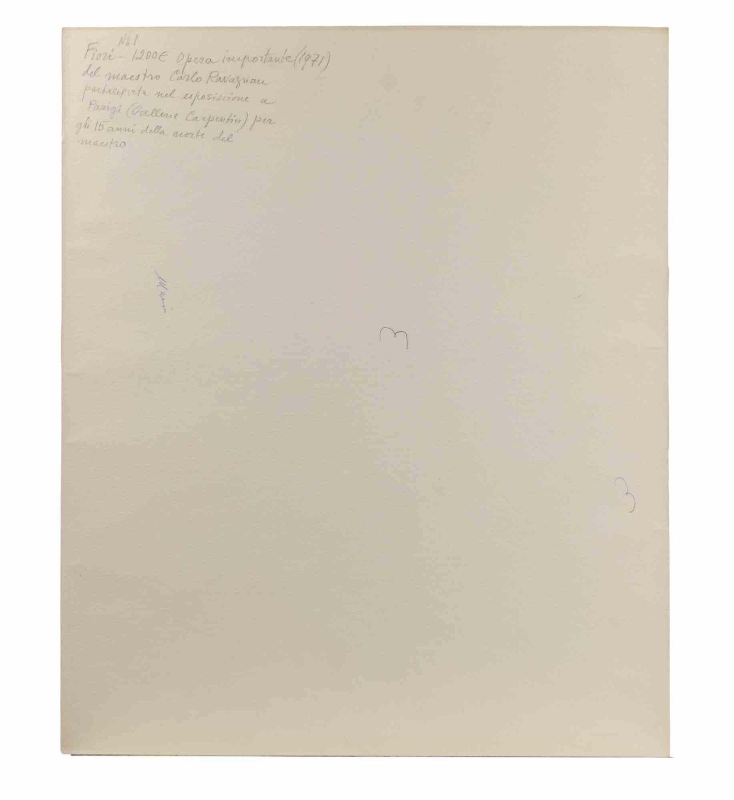 Carlo Ravagnanstill Life   Drawing By Carlo Ravagnan   19711971 photo for sale