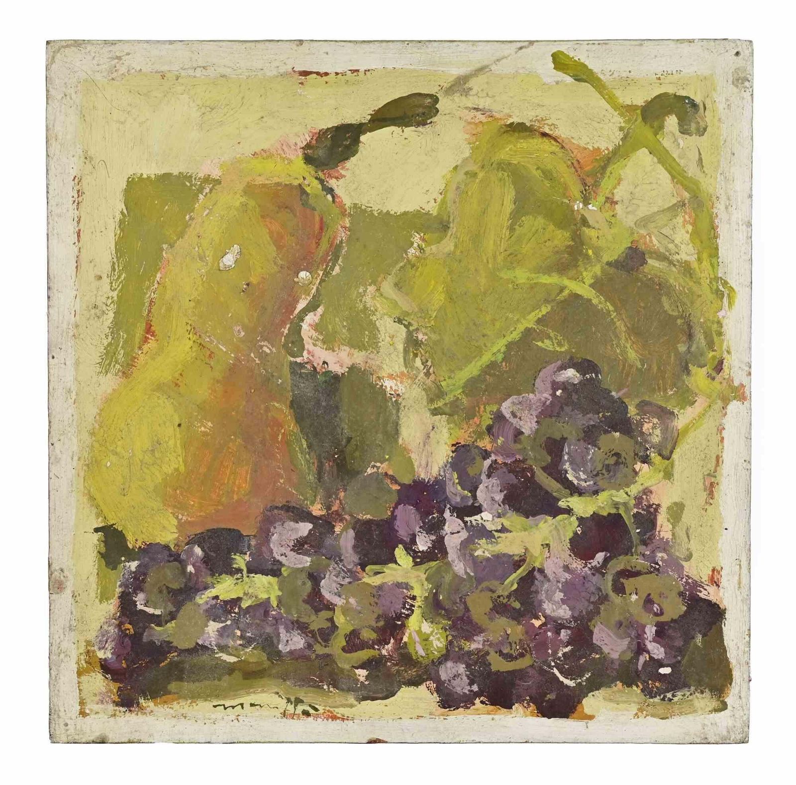 Franco Marzillistill Life   Oil Painting By Franco Marzilli   1970s1970s