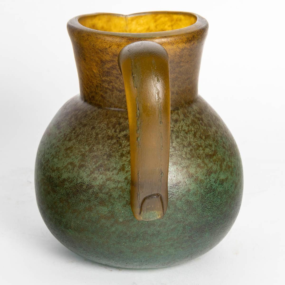Vase, Water Jug, Glass Paste, Art Nouveau, Circa 1900. photo furniture