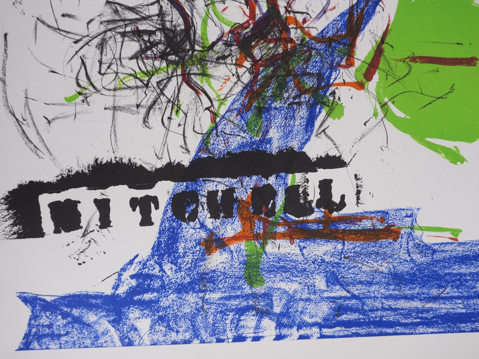 Joan Mitchellabstract Tree And Stamps   Original Lithograh (Fournier 1969)1969 photo vinterior