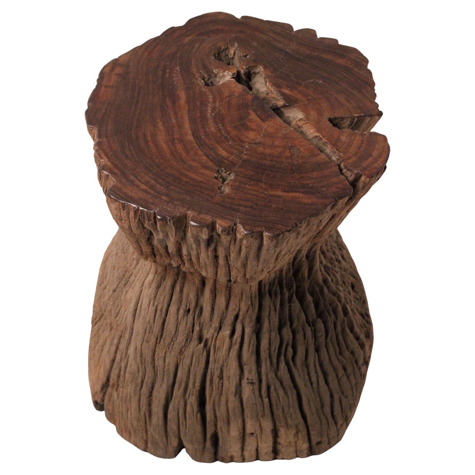 Furniture Wabi Sabi Teak Root Stool Or Side Table, Lombok Indonesia, 20th Century photo
