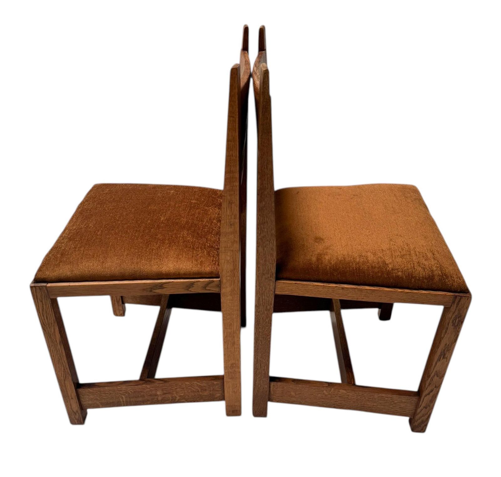 photo for sale Two Art Deco Modernist Side Chairs By Hendrik Wouda For Pander, 1924