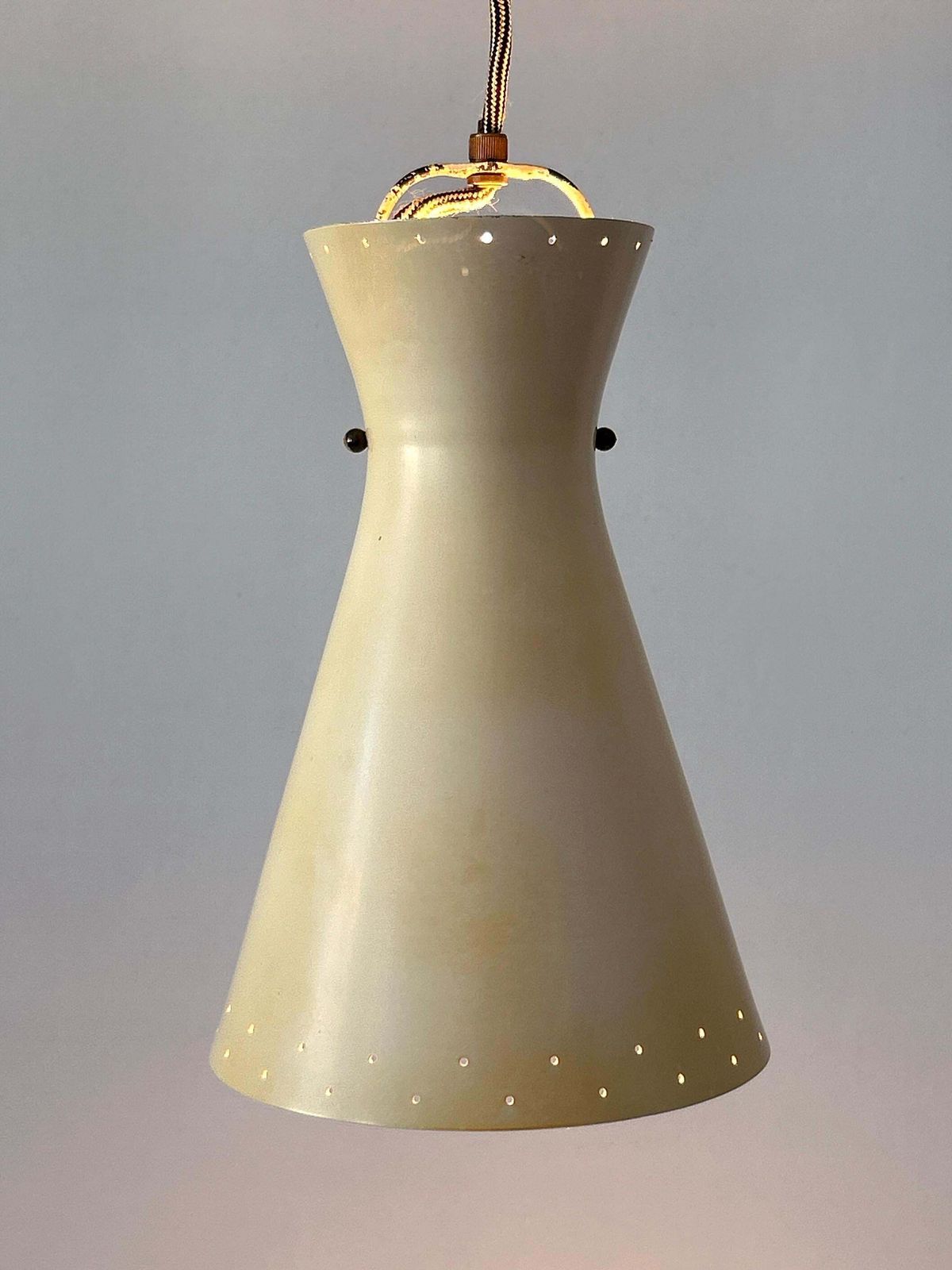 3390.0 Rare Mid Century Pulley Diabolo Pendant Lamps By Vereinigte Werkstätten 1950s photo