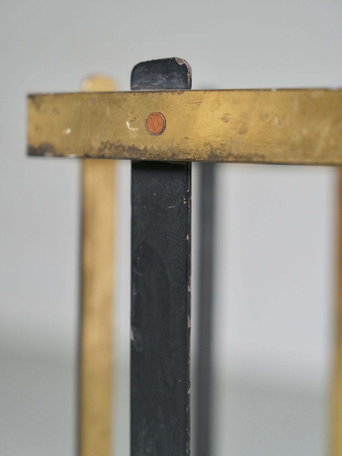 Umbrella Stand In Brass And Metal, Italy, 1950's photo buy