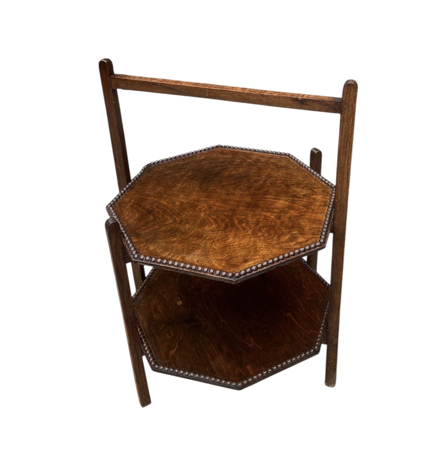 Art Deco Two Tier Bobbin Side Table. photo for sale