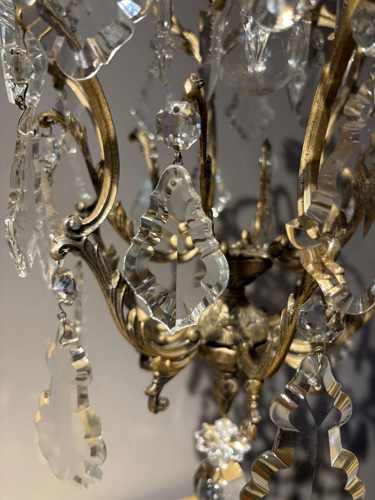 Italian Florentine "Birdcage" Crystal Chandelier photo buy