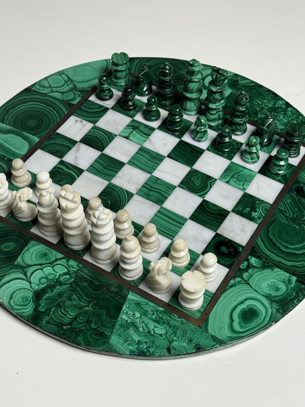 Malachite Chess Set 1960 Congo