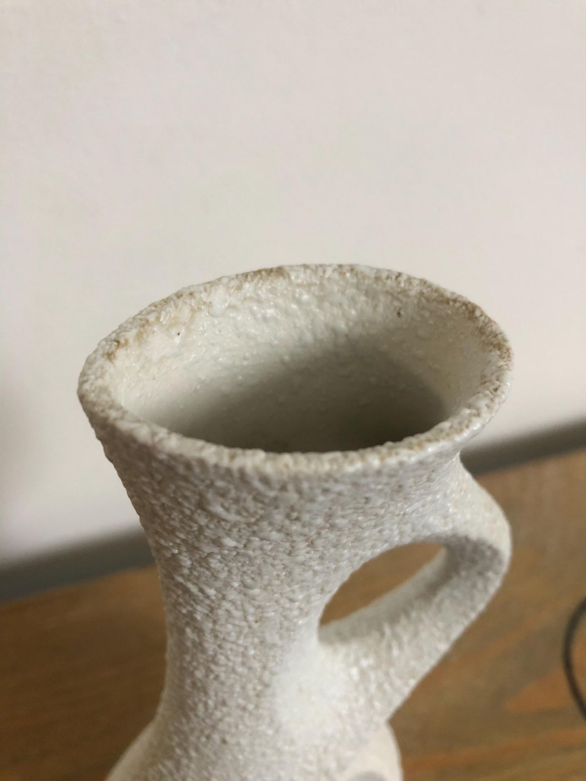 Vintage Sgrafo Modern Coral Vase – Peter Müller Design, West Germany, 1960s Mid Century Art Pottery photo vinterior