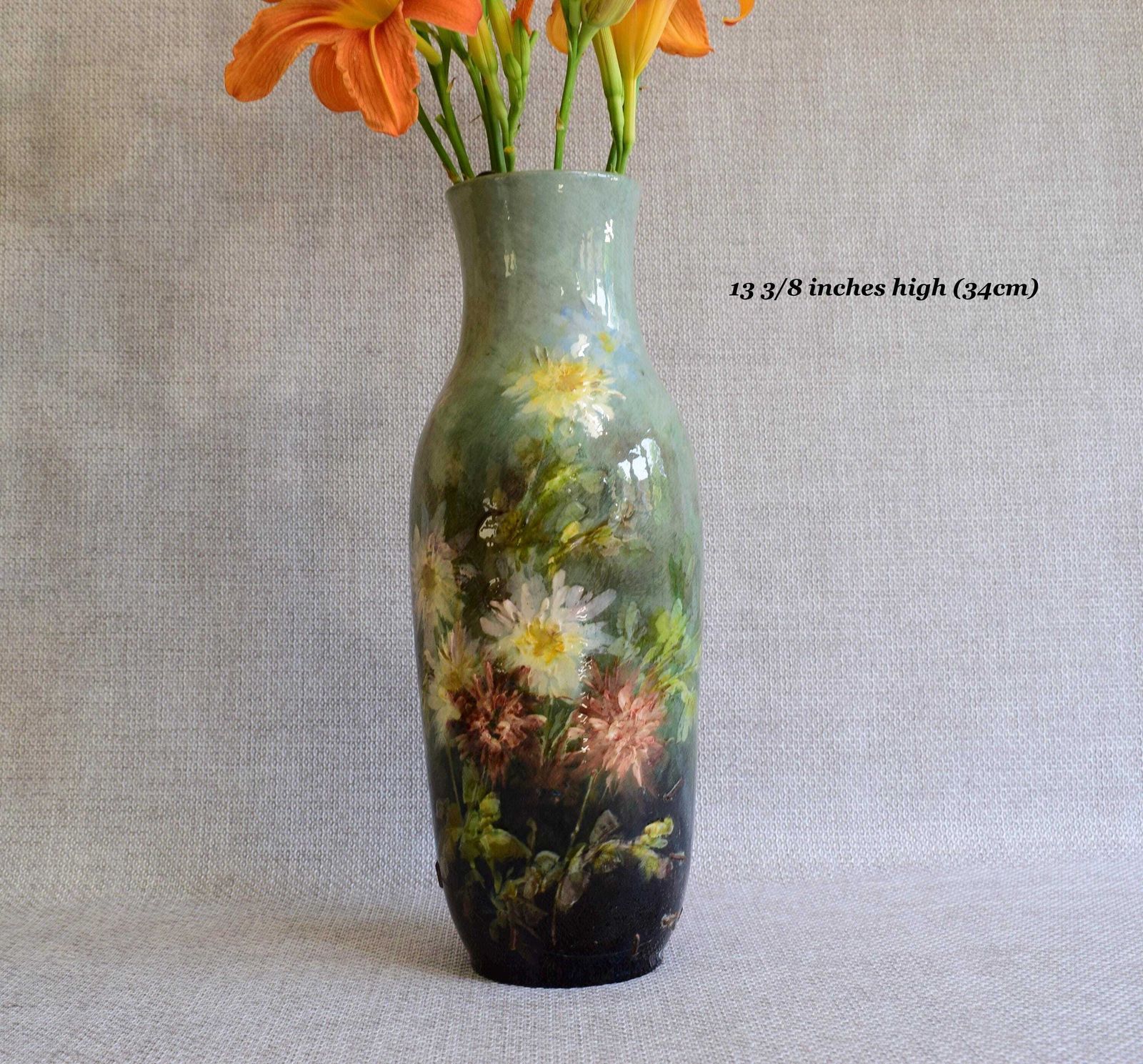 Impressionist Montigny Sur Loing Vase, Georges Delvaux