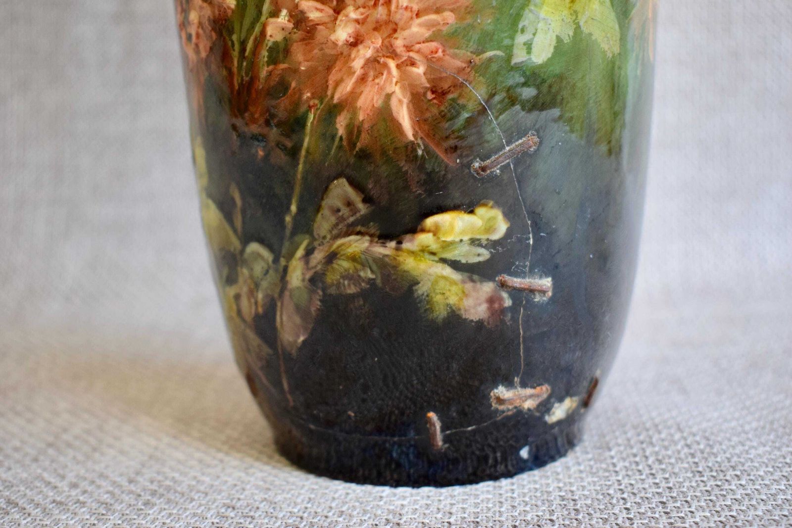 Impressionist Montigny Sur Loing Vase, Georges Delvaux photo vinterior
