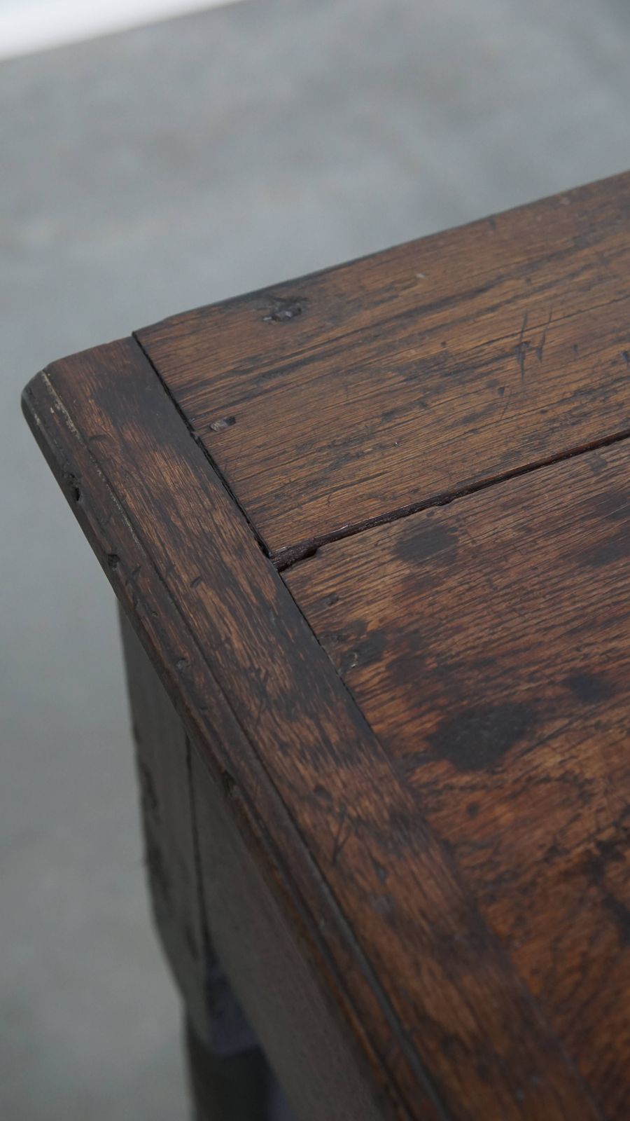 Antique English Oak Sideboard/Side Table From The Late 18th Century With Beautiful Original Details photo vintage