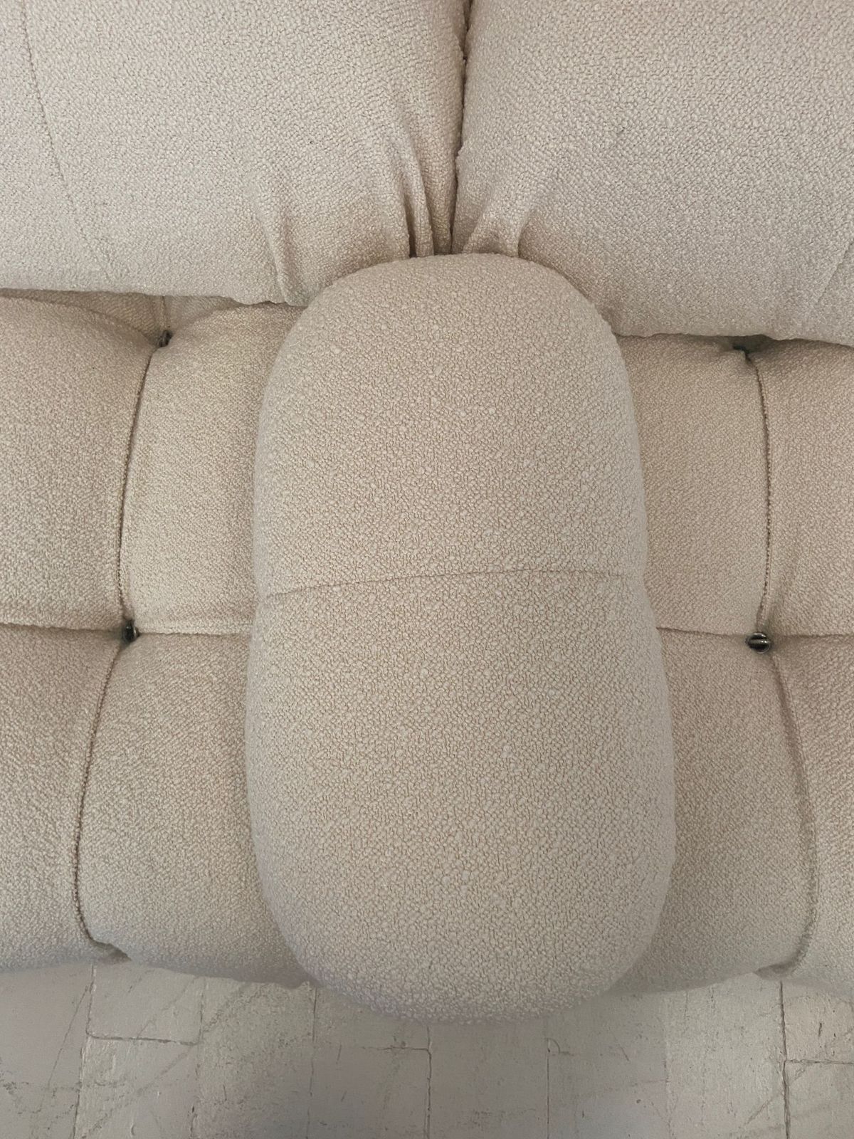 C&B Ivory Boucle Camaleonda Modular Sofa (Dedar Karakorum 001 Upholstery) photo for sale