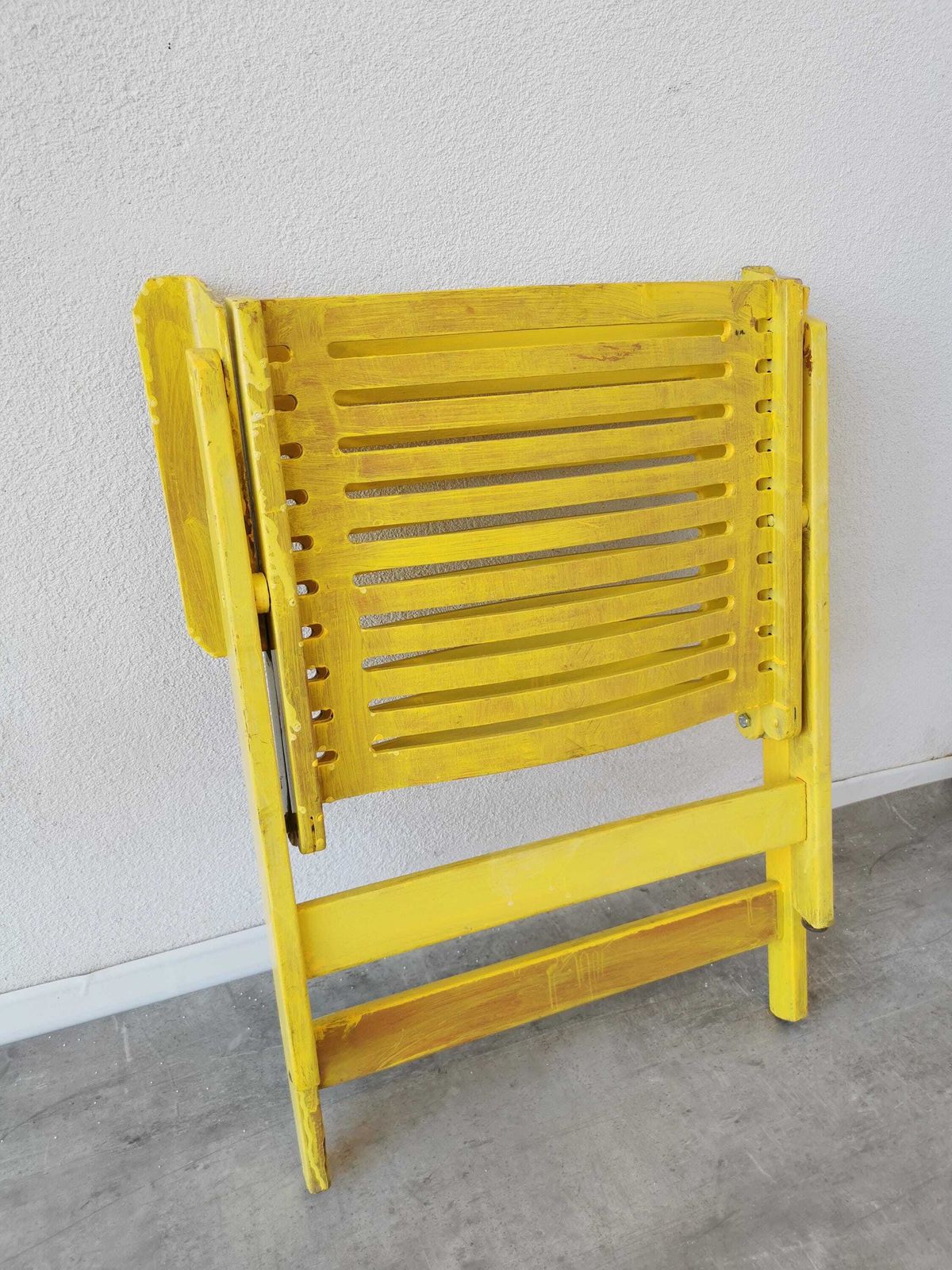 Vintage Yellow Folding Rex Armchair By Niko Kralj For Stol Kamnik / 1970s Yugoslavia / Mid Century Modern Deign Chair photo vinterior
