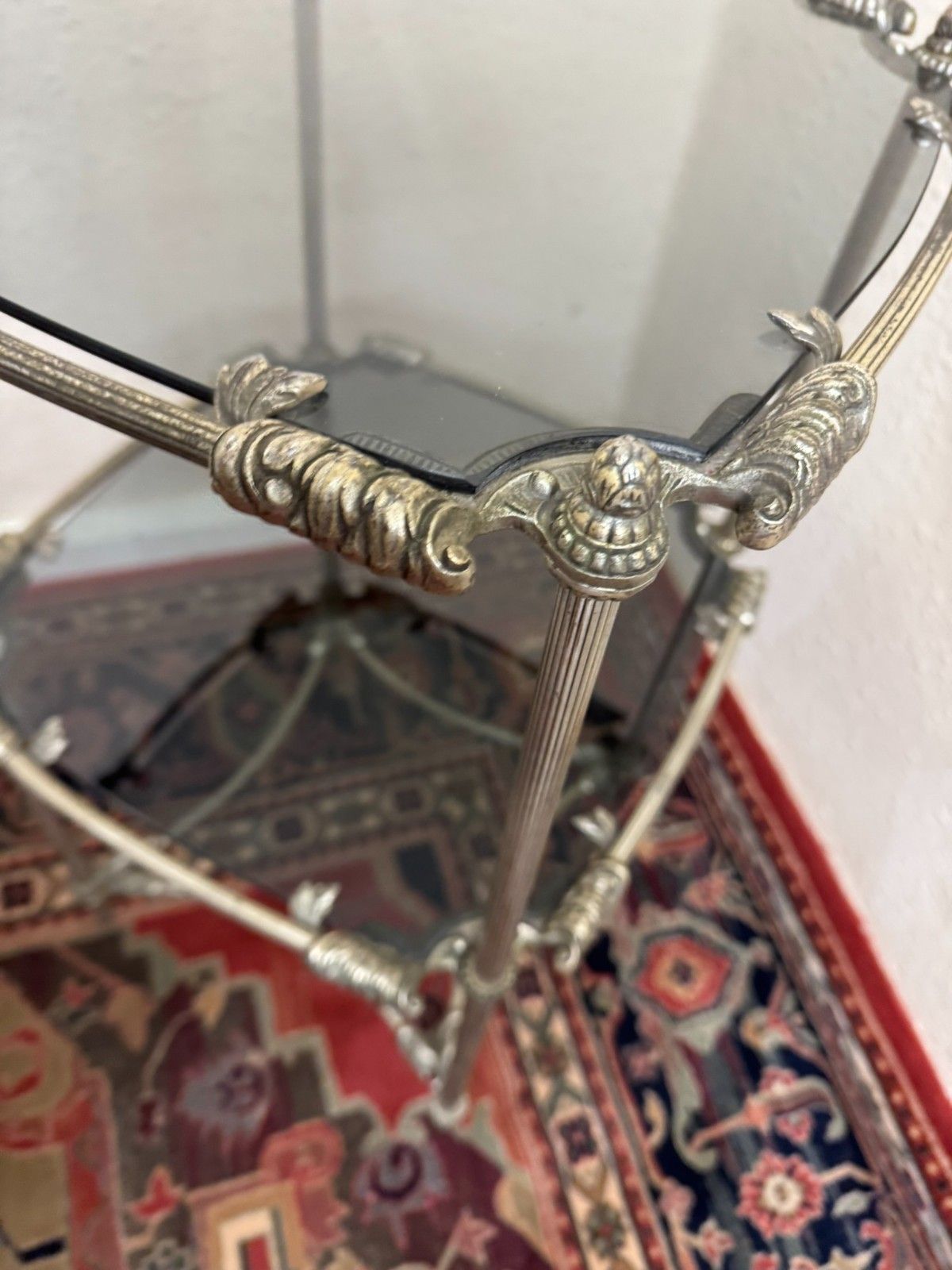 photo furniture Fabulous Quality French Metal Accent Table Circa 1930