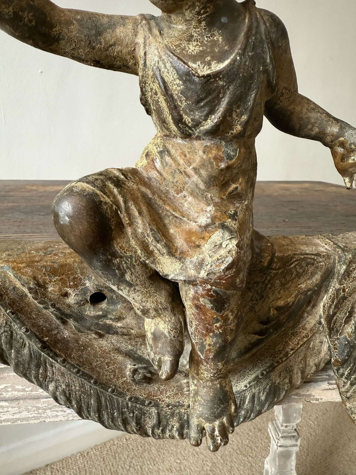 745.0 Pair Of 19th Century Patinated Putti photo