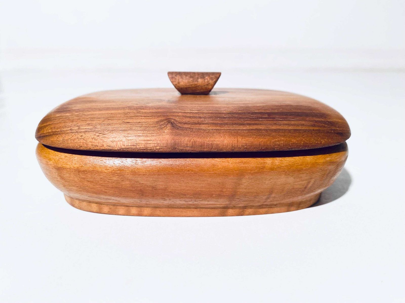 Mid Centurymid Century Teak Wooden Jewelry Box With Lid / 1950s 1960s Design photo furniture