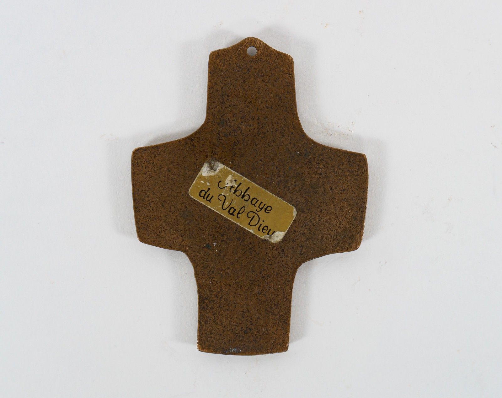 Egino Weinert Small French Brutalist Bronze Wall Hanging Cross Of Last Supper photo Art