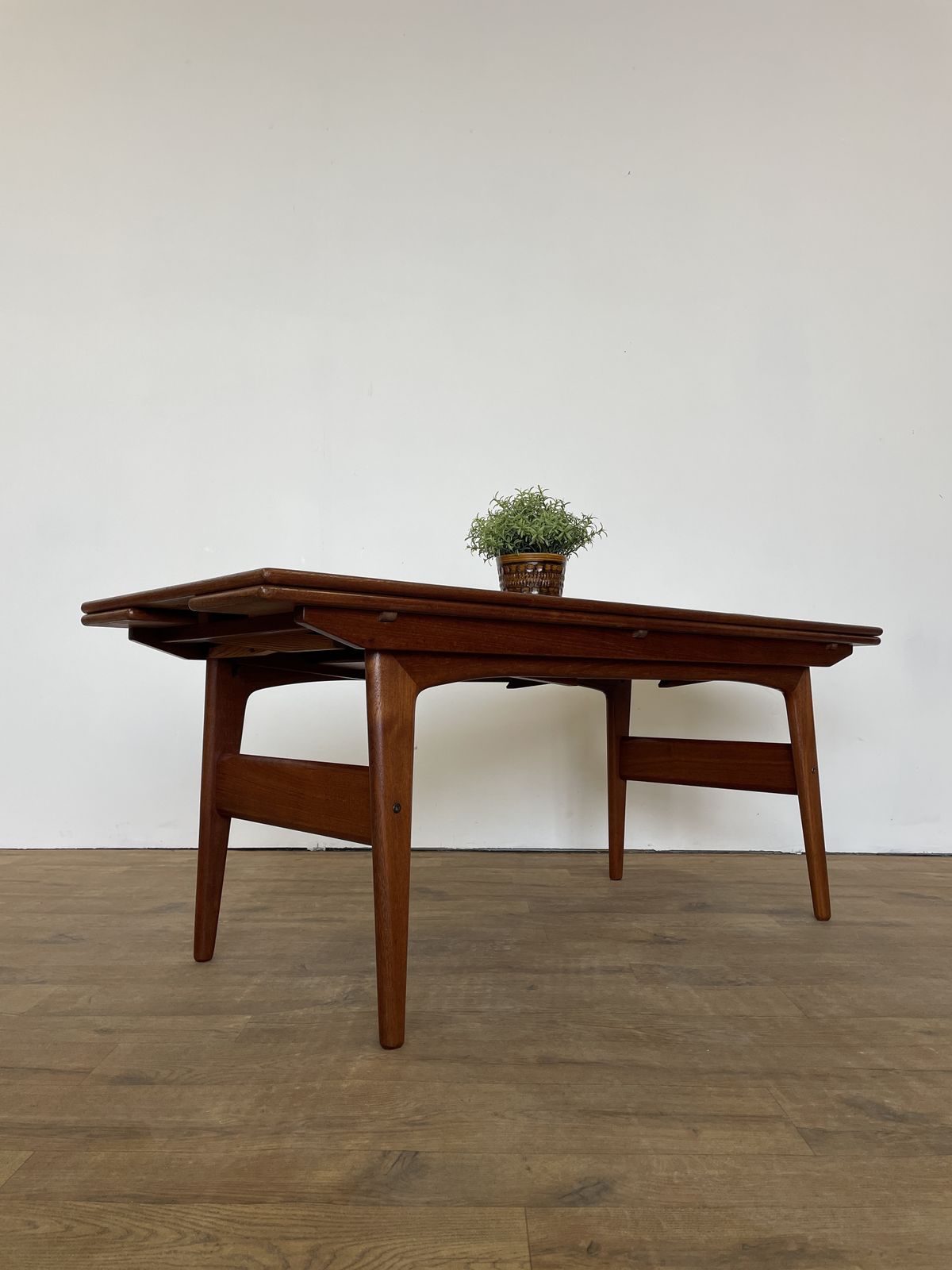 Mid Century Danish Trioh Teak Metamorphic Elevator Table – 1960s photo furniture