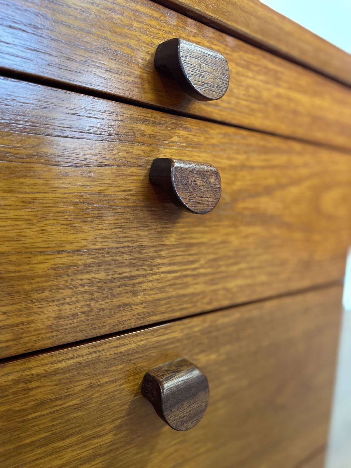 photo for sale Mid Century Stag Bedside Cabinet In Teak Veneer, 1960s