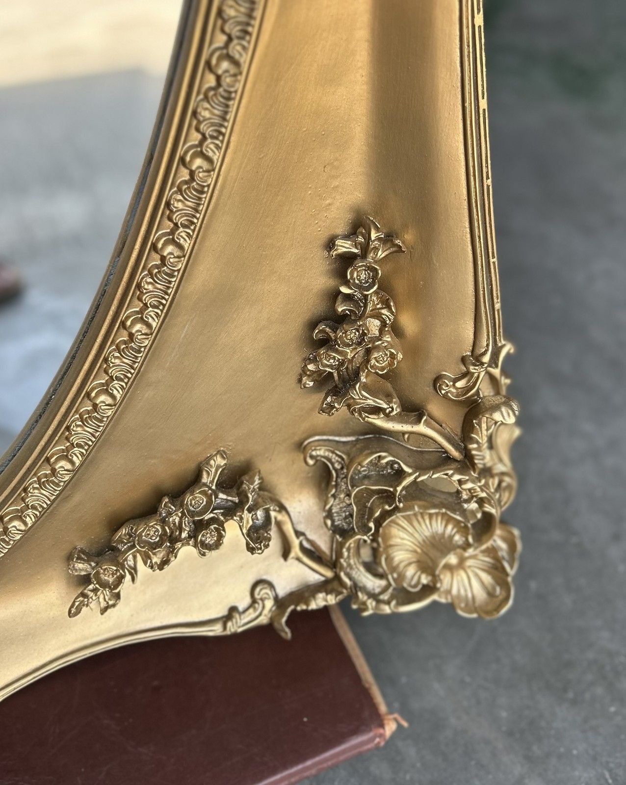 Vintage Laura Ashley Beth Gold Gilt Framed French Louis Floor Standing Mirror photo 295.0