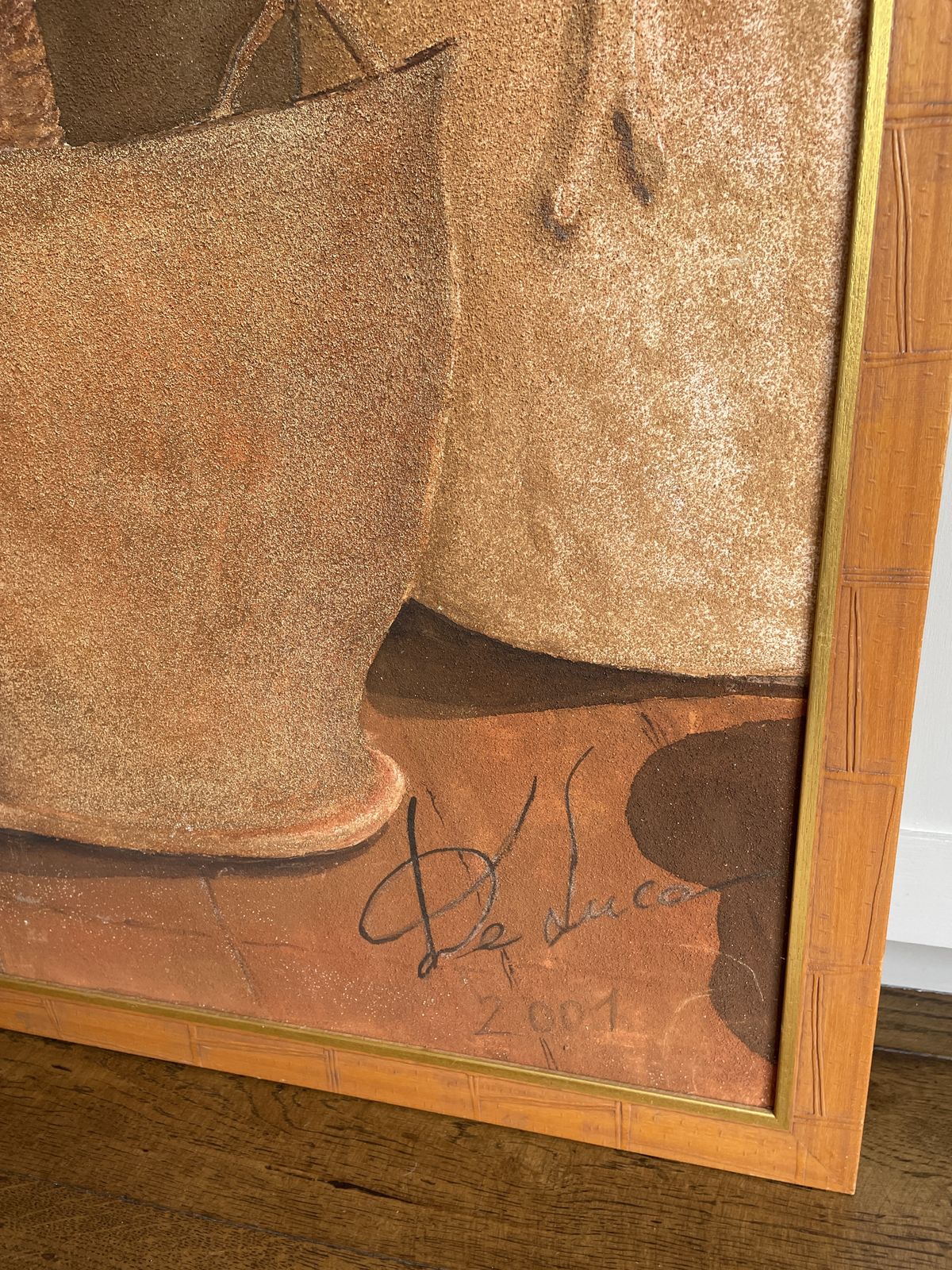 photo vinterior An Oversized Painting Of A Provincial Theme Signed