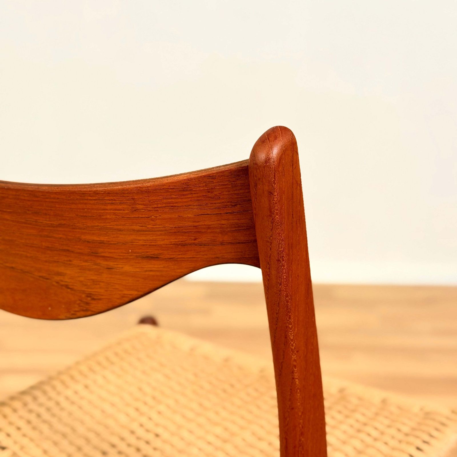 Single Dining Chair In Teak By Arne Wahl Iversen For Glyngøre Stolefabrik, Model 'Gs60' photo vintage