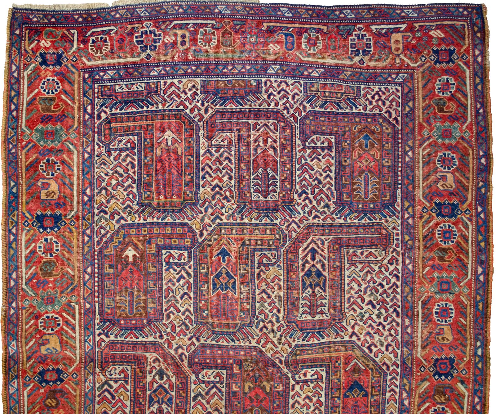 Antique Khamseh Rug 178x134cm, 1900s photo furniture