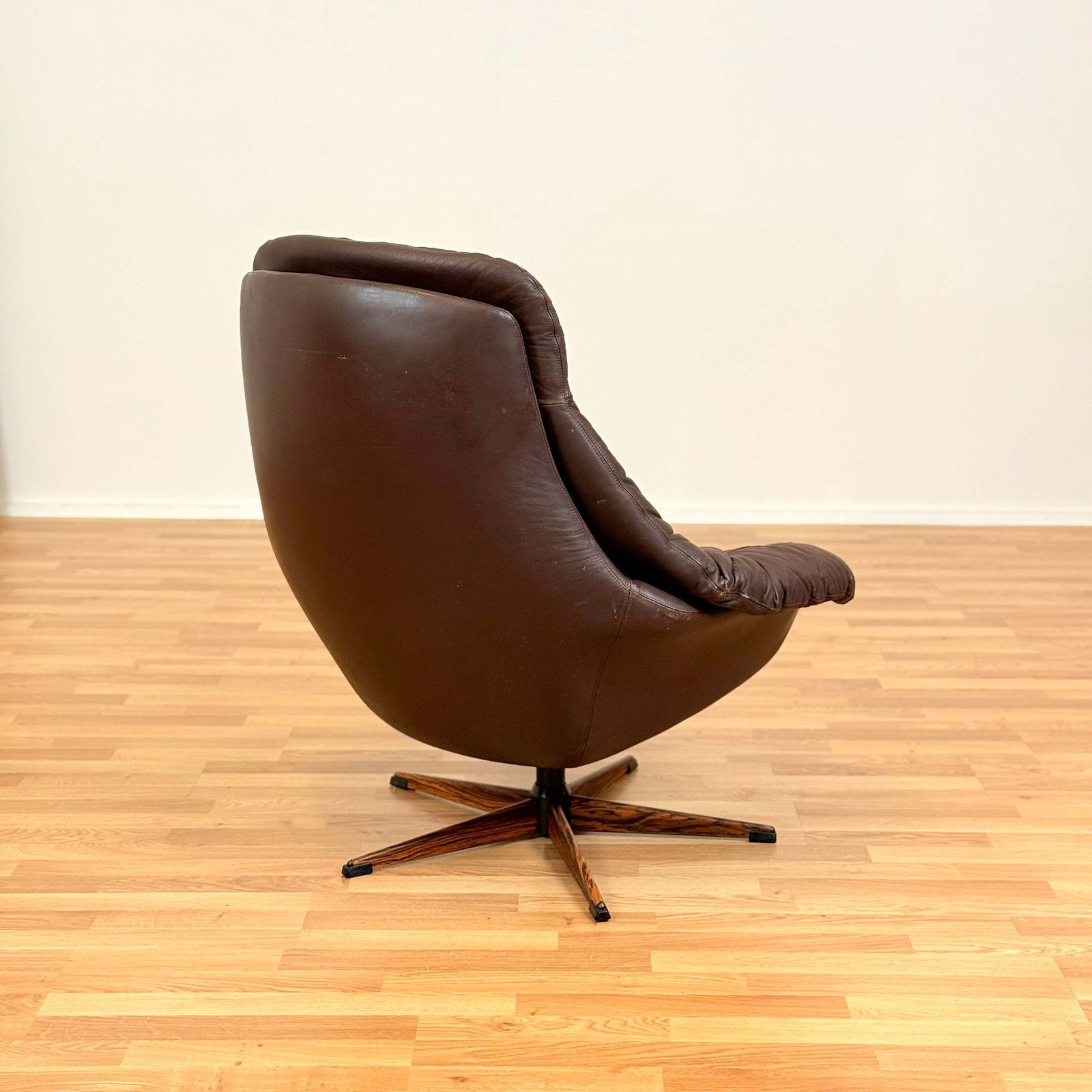 Danish Armchairs In Leather 'Silhouette', By H.W. Small For Bramin photo furniture