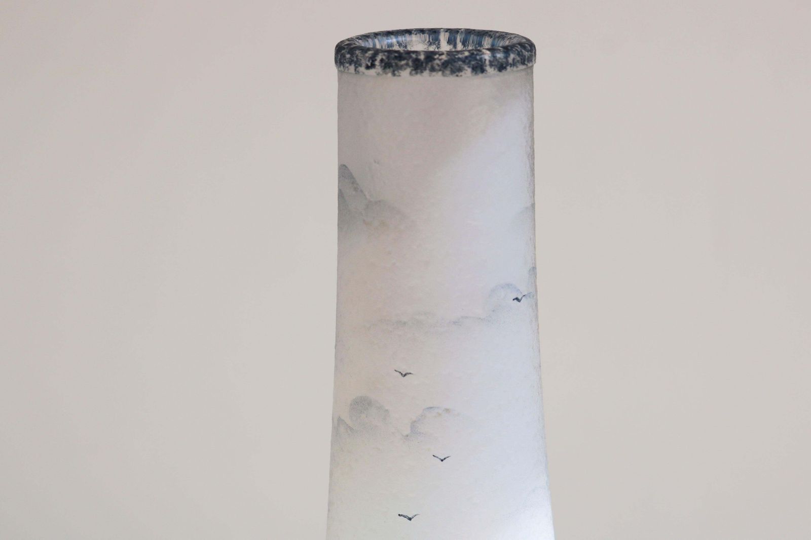photo furniture Rare Daum Nancy “Dutch Scene” Vase 1896 France Opalescent Enameled Acid Etched