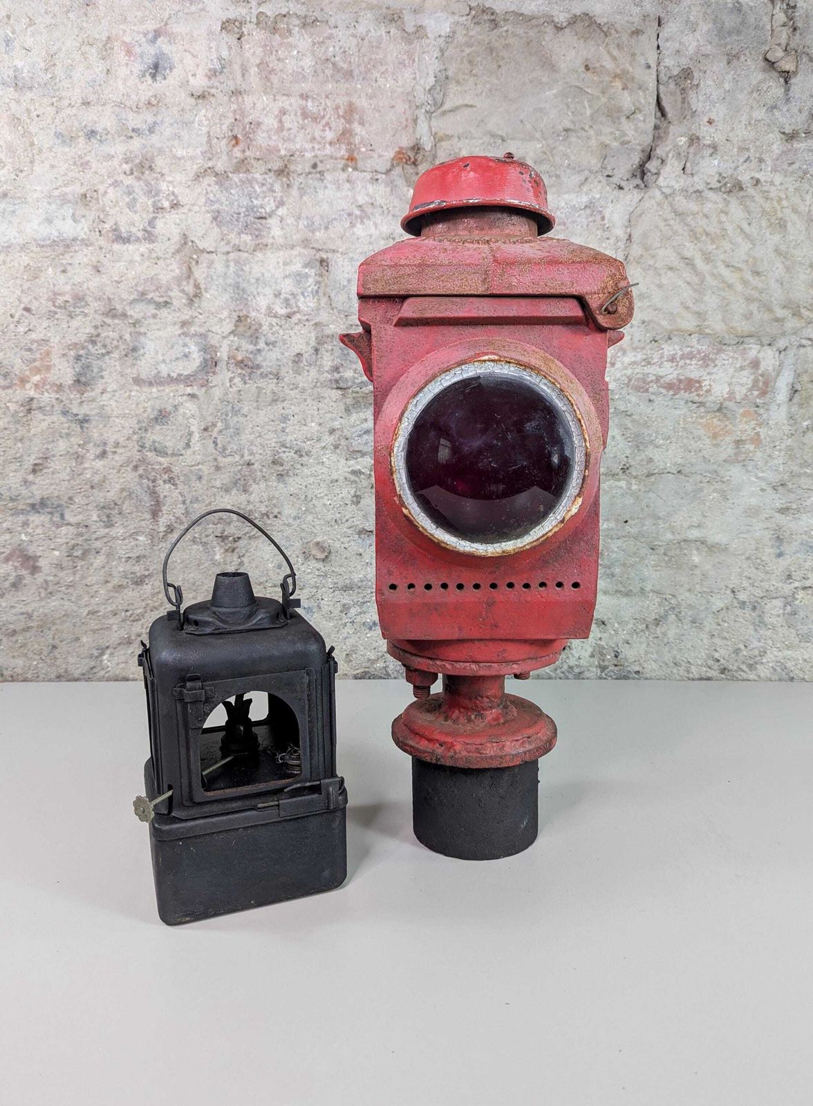 Antique Vintage Railway Crossing Lamp By Lamp Manufacturing & Railway Supplies Ltd London G72