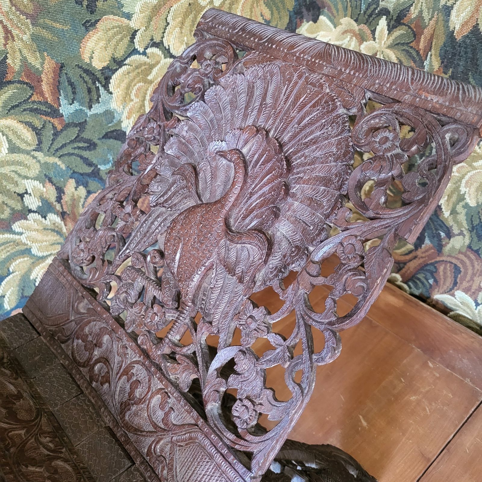 Carved Wooden Folding Bookstand photo Home Decor