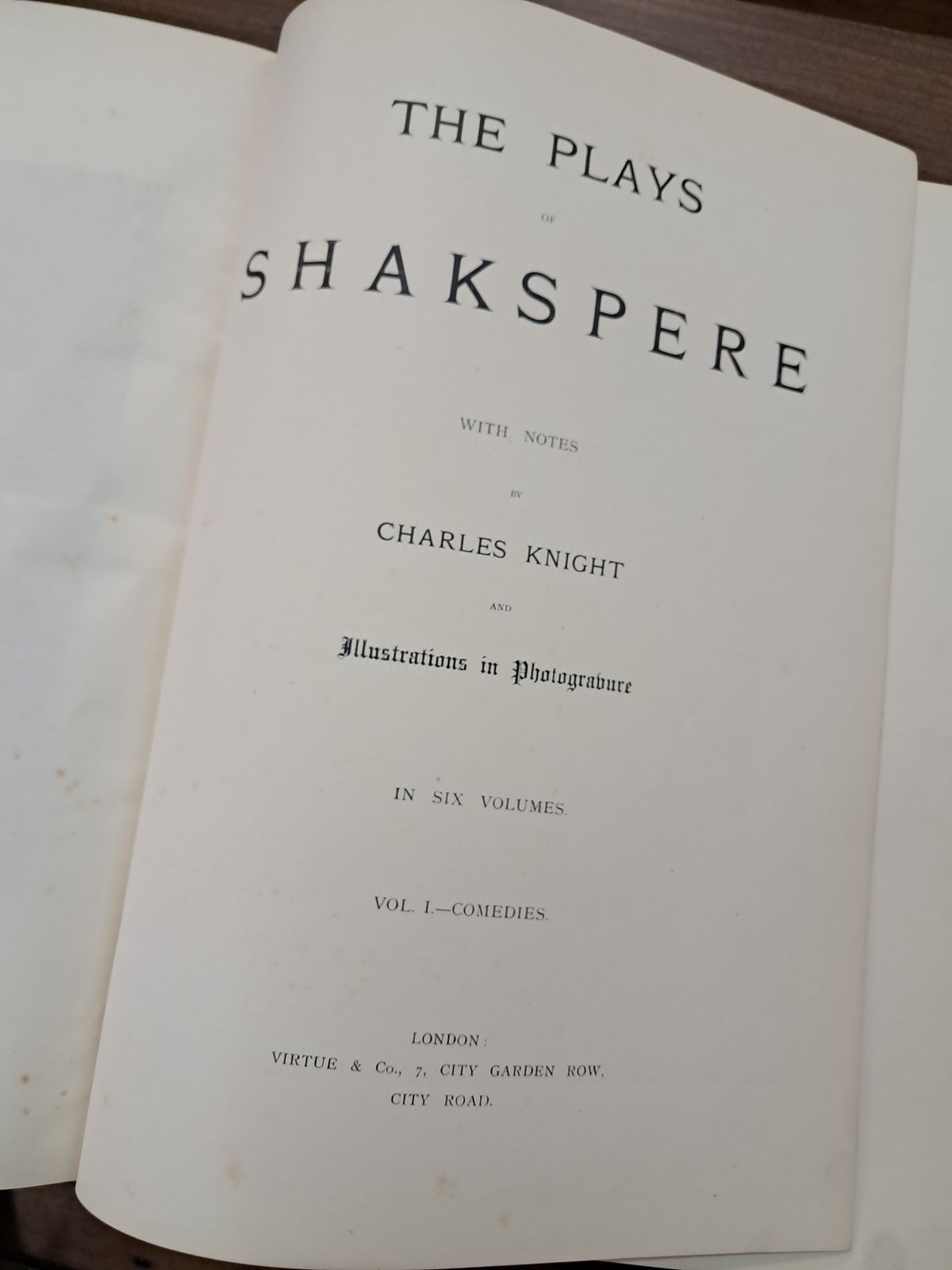 The Plays Of Shakspere, With Notes By Charles Knight, Volumes 1 6, Virtue & Co photo Home Decor