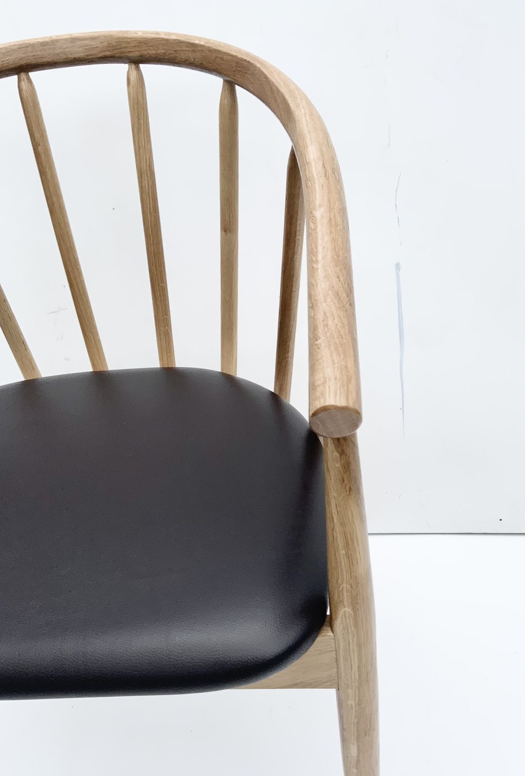 Danish Design Armchair In Oak And Leather photo buy