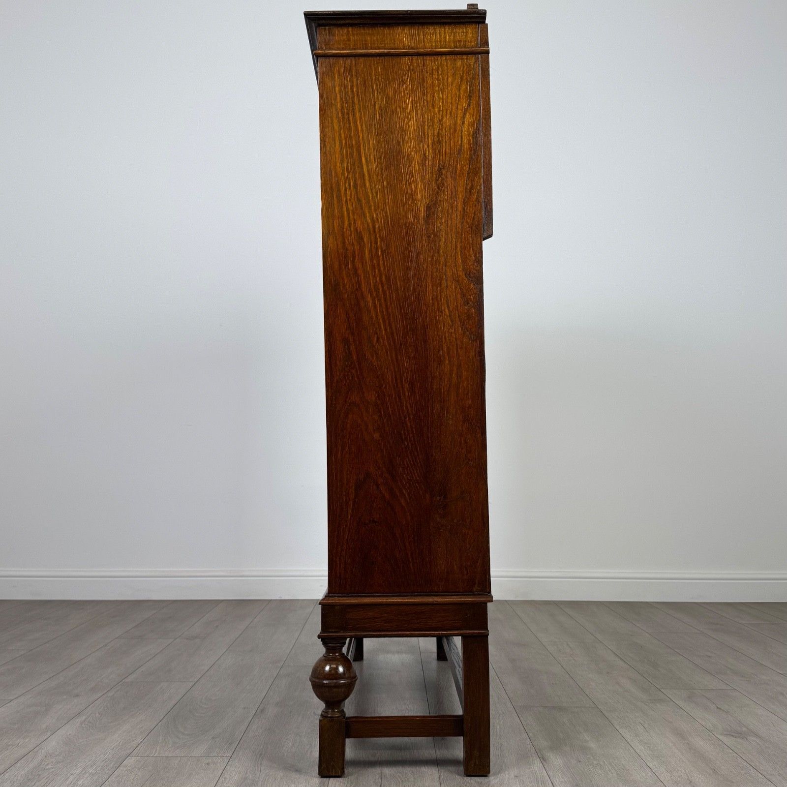 Antique 20th Century Glazed Display Cabinet In Oak photo 495.0